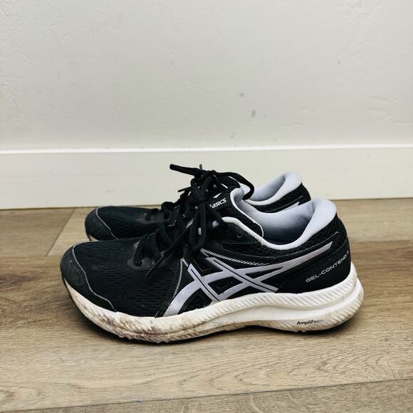 ASICS Gel Contend 7 Black Sneakers Women’s Size 7 - Picture 2 of 10